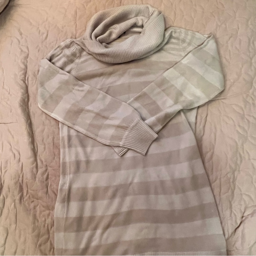 Light brown turtle neck dress